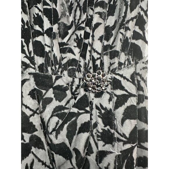 The Kooples Short Black Devore Velvet Dress Size S Cocktail - Picture 7 of 16